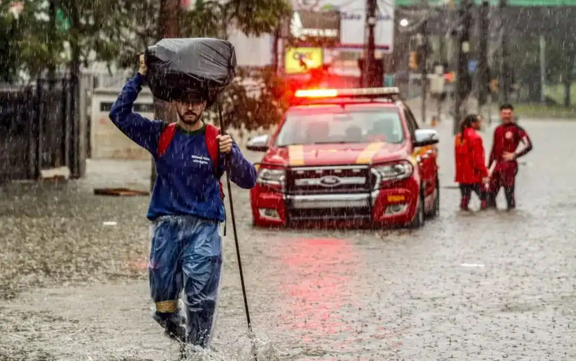 precipitação, tempestades, pluviais;