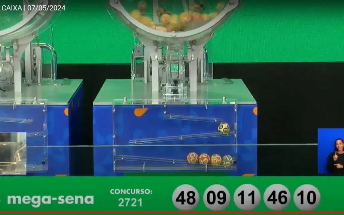 principal loteria, Mega-Sena draw;