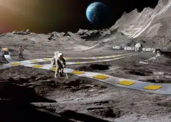 ferrovias lunares, railways on the moon.