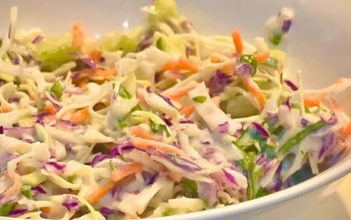 Salada, de repolho, americana, Coleslaw