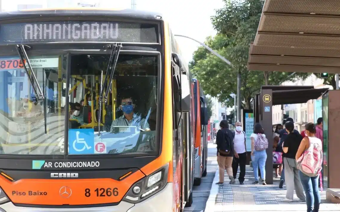 ônibus, metrô, trens, sistema, de transportes.;