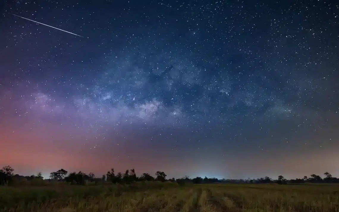 chuva, de meteoros, meteoros, Geminídeas, meteoros;